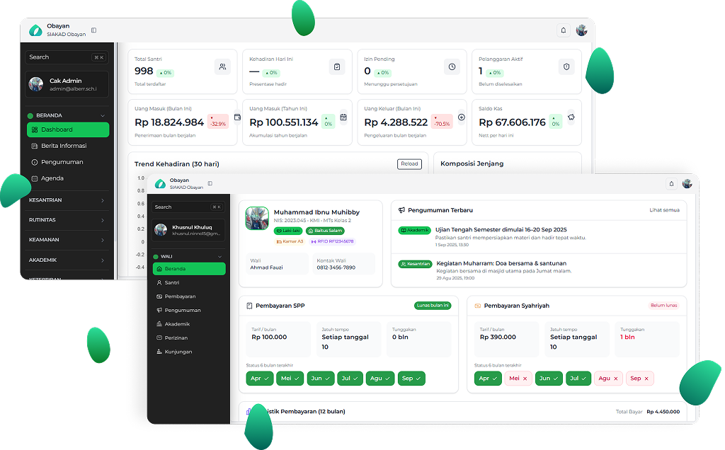Obayan dashboard background